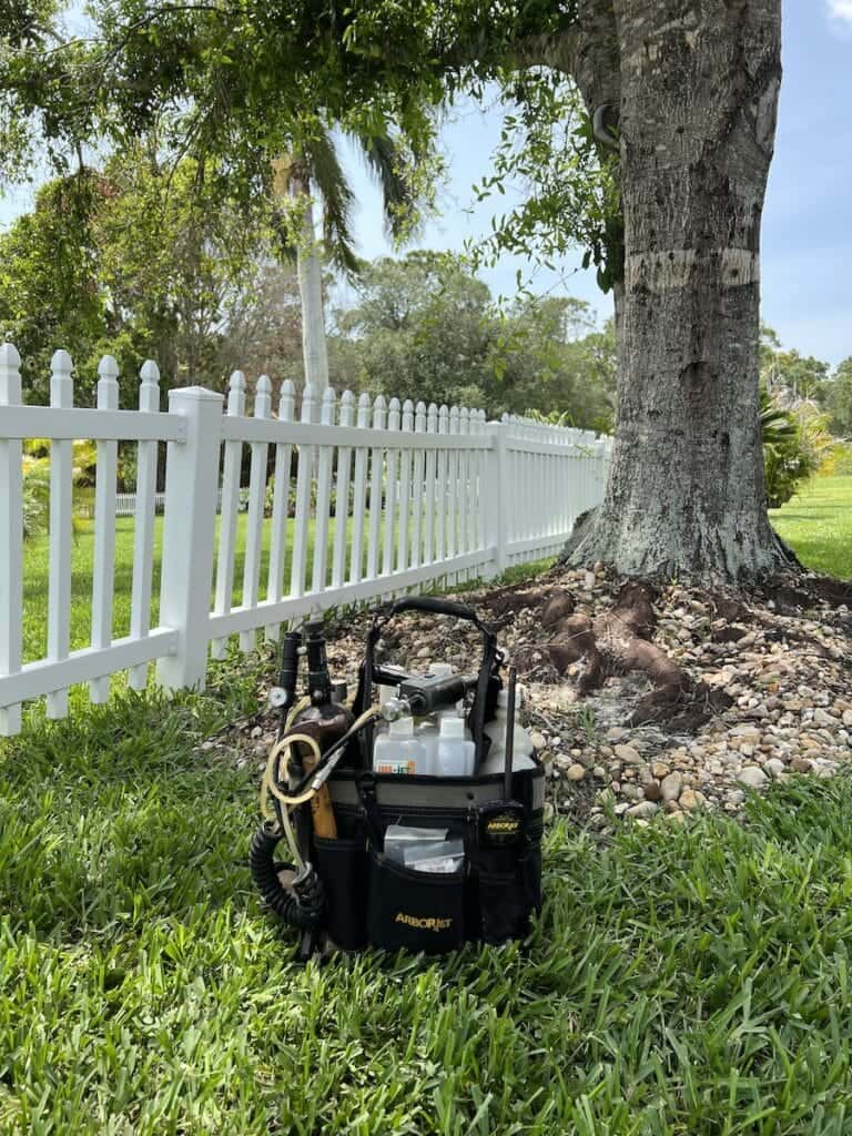 Arborjet Tree Pest Control application in North Port, Florida.
