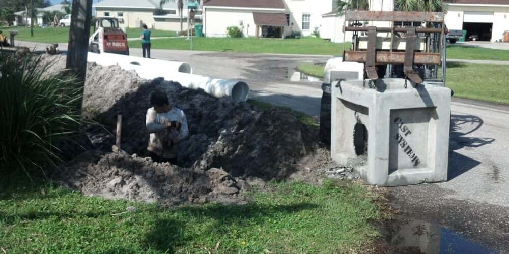 Culvert installation in Port Charlotte FL.