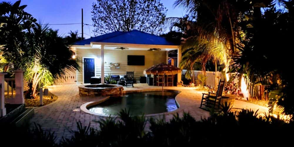 Southwest Florida Landscape Lighting Installation.